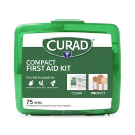 Kits, First Aid: Curad Compact First Aid Kit, 75 Pieces/kit, 6 Kits/case
